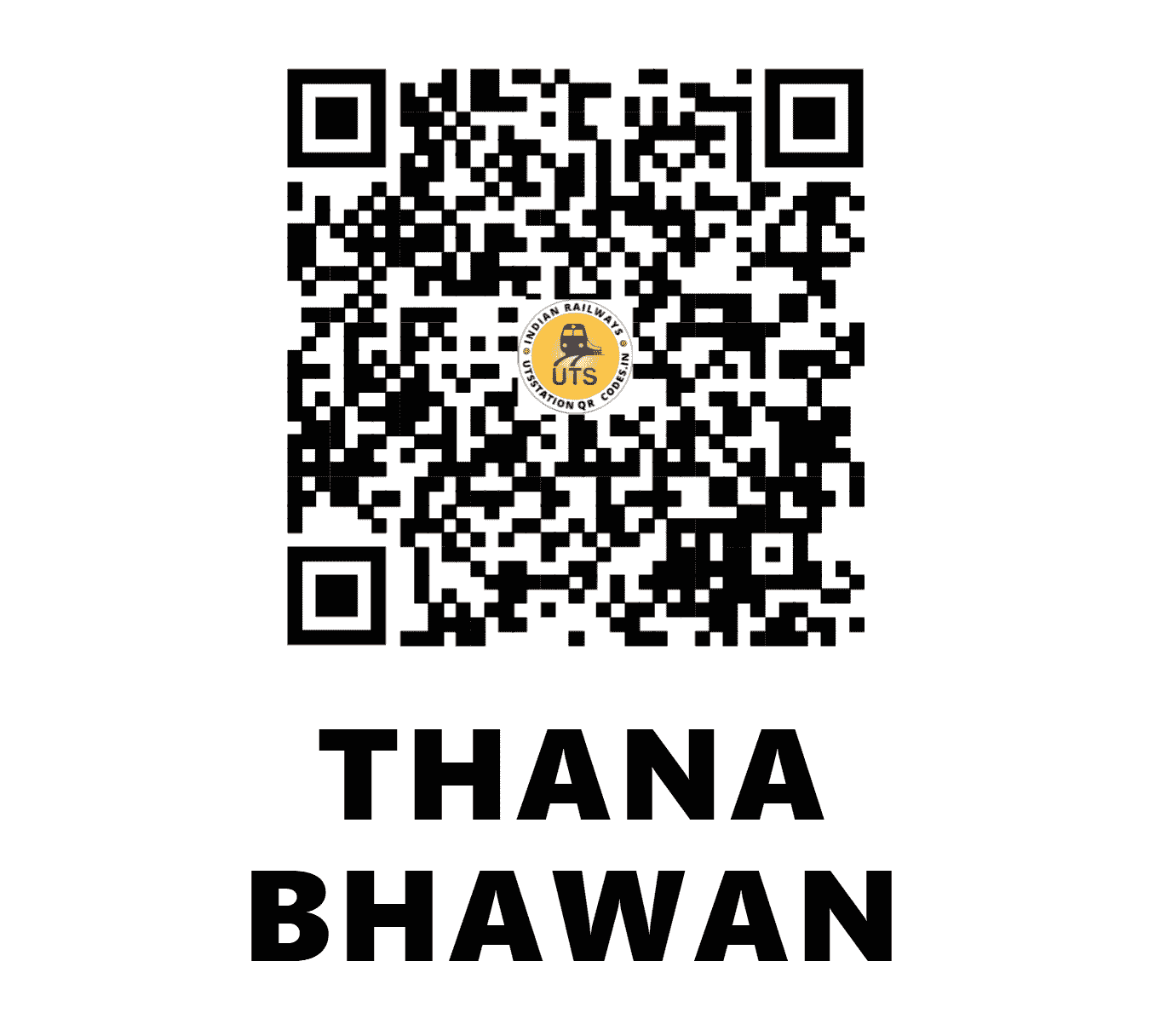 UTS QR Code for THANA BHAWAN - THBN - NR (UTTAR PRADESH)